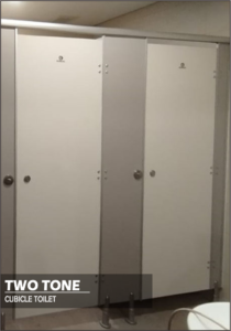 Cubicle Toilet Phenolic Desain Two Tone 1