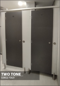 Cubicle Toilet Phenolic Desain Two Tone 2